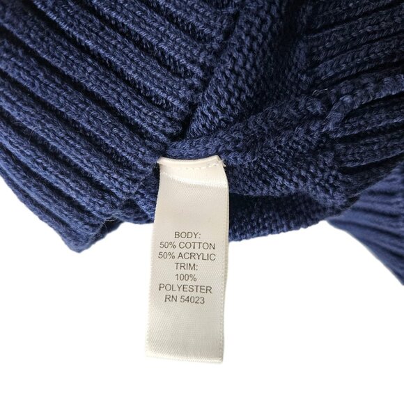 Piperlime Women's Fringed Blue Knit Sweater, Size Small - Picture 5 of 9